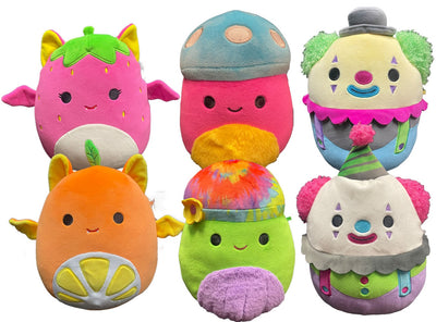 8'' Exclusive Squishmallow Blacklight Full set of 6 Characters
