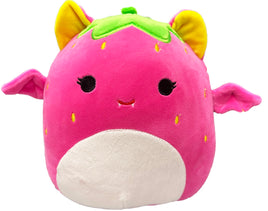 8'' Exclusive Squishmallow Blacklight Gwendolyn the Strawberry bat