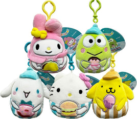 Squishmallows "Food Truck Squad" - 5 Pcs. Clip Set