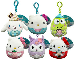 Squishmallows "Best of Sanrio Squad" - 6 Pcs. Clip Set