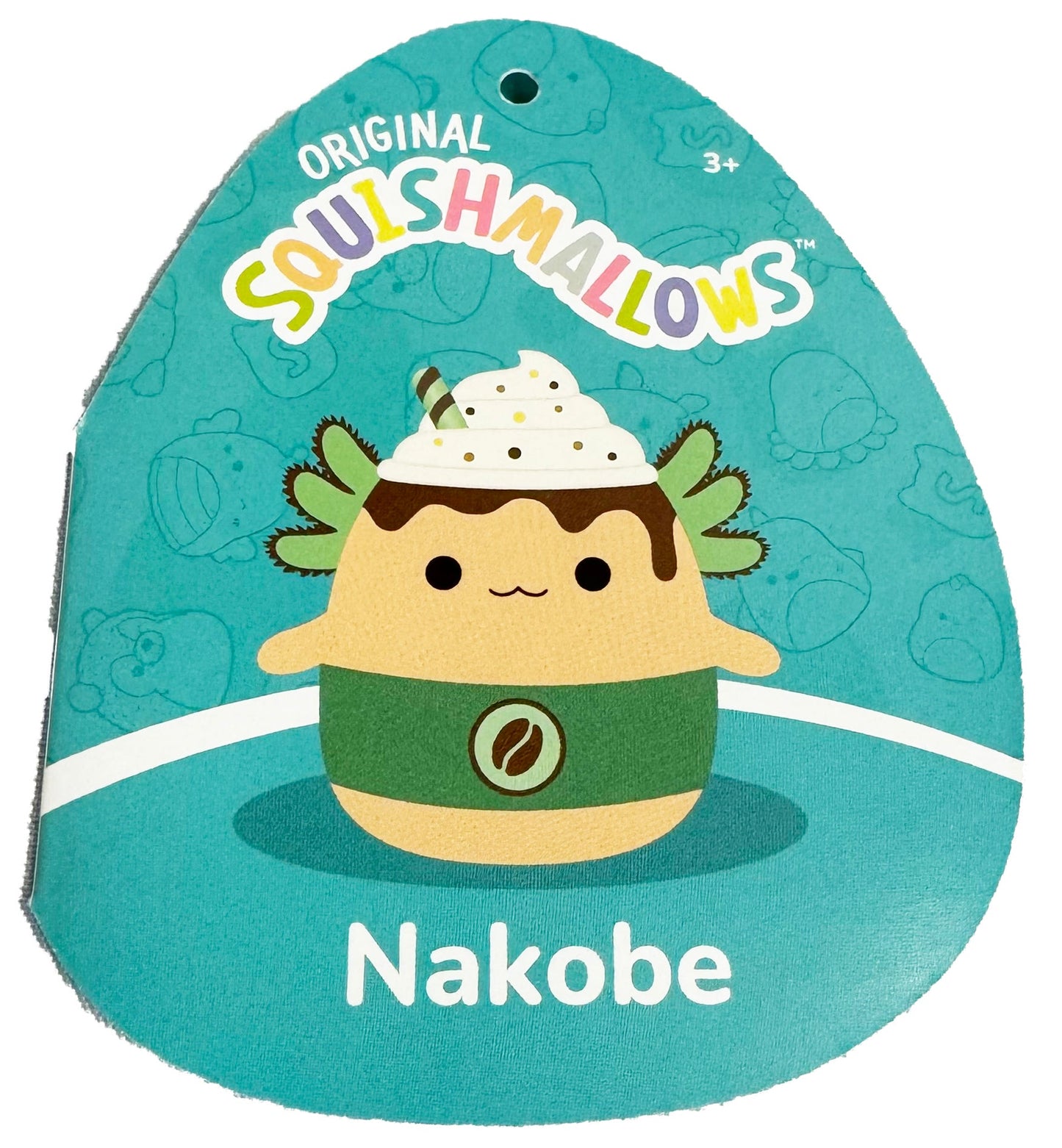 12'' Squishmallow Exclusive Crossover Series 1 - Nakobe the Mint Axollatte