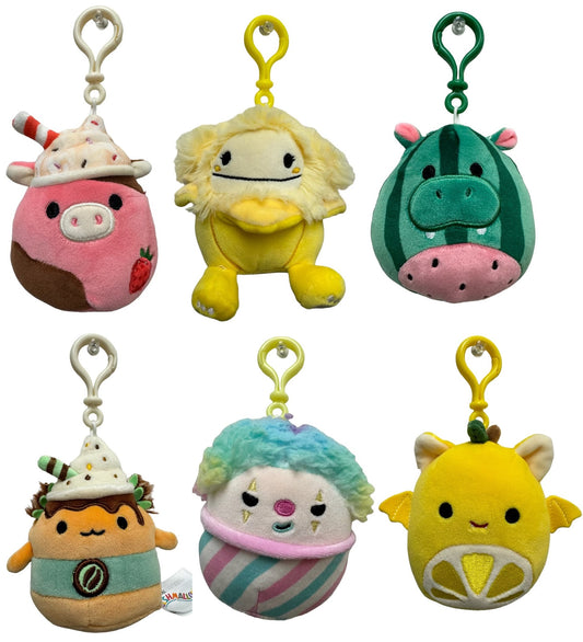 Squishmallow Crossover Plush Clips- Full set of 6