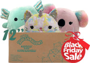 Squishmallows 12" Plush Mystery Bundle 3 Pack – Characters and Styles Will Vary – Includes 3 Random 12” Squishmallows. – Box not Included.