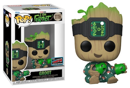 Funko Pop 2022 NYCC Exclusive Groot with Exclusive Sticker. - Ships in October