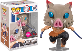 Funko Pop Demon Slayer Inosuke Hashibira "Flocked" Exclusive with Special Edition Sticker