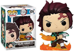 Funko Pop Demon Slayer Tanjiro Kamado Flamming Sword Exclusive with Special Edition Sticker