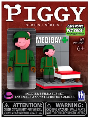 PIGGY 2.5'' BUILDALBE FIGURE - SOLDIER WITH EXCLUSIVE DLC CODE