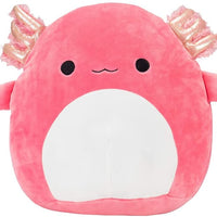 Squishmallows 8” Axolotl Collection Archie the Hot Pink Axolotl with Shinny Ears