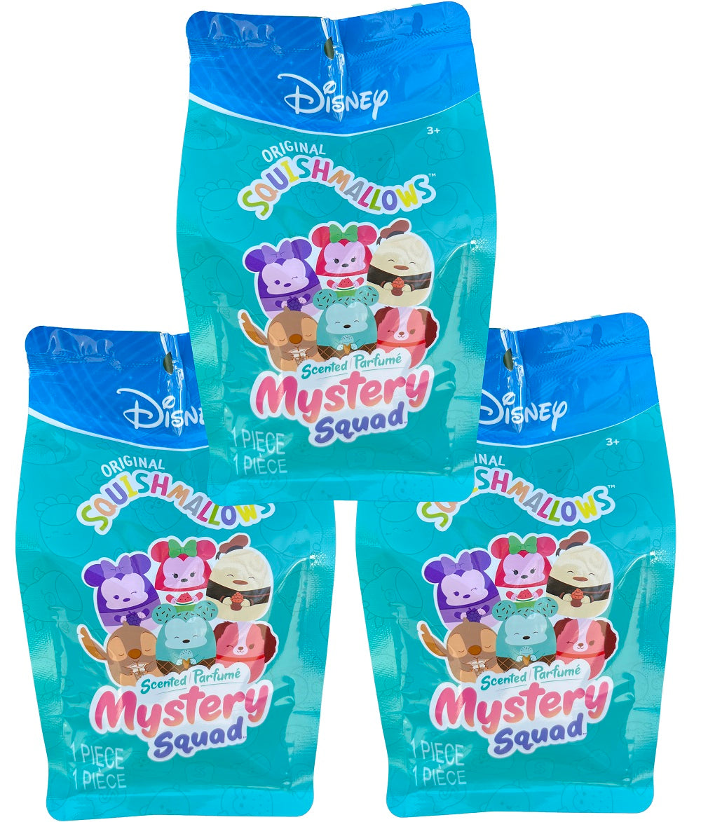 Squishmallows 5” Disney Scented Mystery Squad Surprise Pack 3 pack