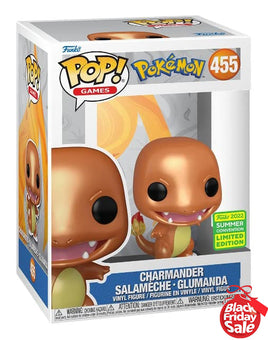 Funko Pop Pokémon Metallic Charmander with Summer Convention Limited Edition Sticker