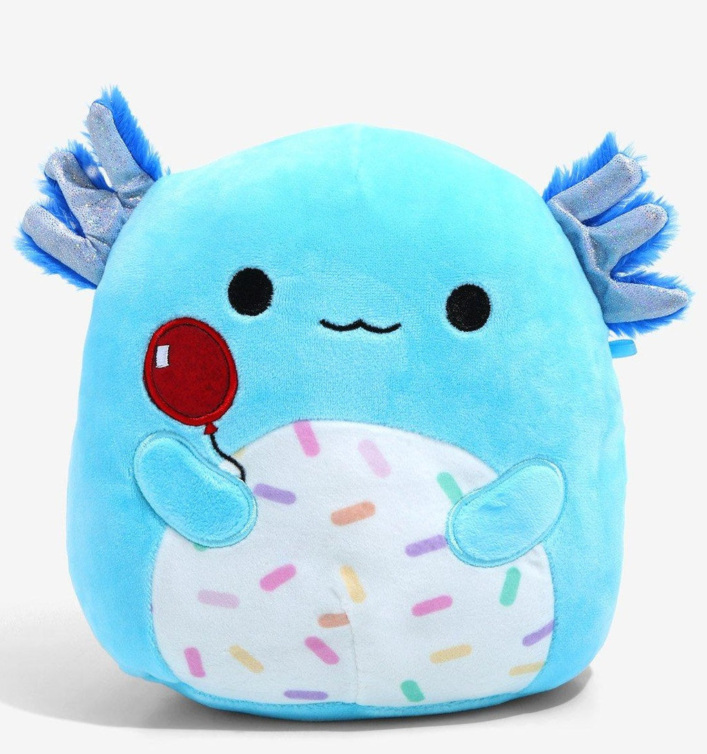 24” Squishmallows Clutch the Blue Axolotl with Balloon