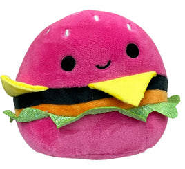 Squishmallows 5” Blacklight Foodie Collection – Brissa the Hamburger