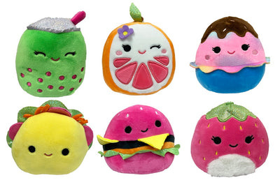 Squishmallows 5” Blacklight Foodie Collection Set of All 6 Characters