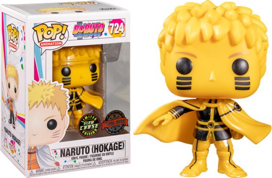 Funko Pop Boruto Naruto Hokage Glow in the Dark "Chase" Version with Special Edition Sticker