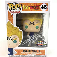 Funko Pop Dragon Ball Z Majin Vegeta Over9000.com "Signed by Christopher Sabat" Random Color Signiture Exclusive