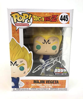 Funko Pop Dragon Ball Z Majin Vegeta Over9000.com "Signed by Christopher Sabat" Random Color Signiture Exclusive