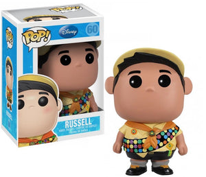 Funko Pop Disney's Pixar Up Russell with Disney Japan Sticker and upc on the bottom of packaging