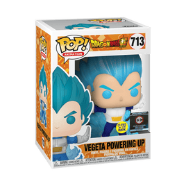 Funko Pop Dragon Ball Z Vegeta Powering Up Glow in the Dark Exclusive with SPECIAL EDITION sticker