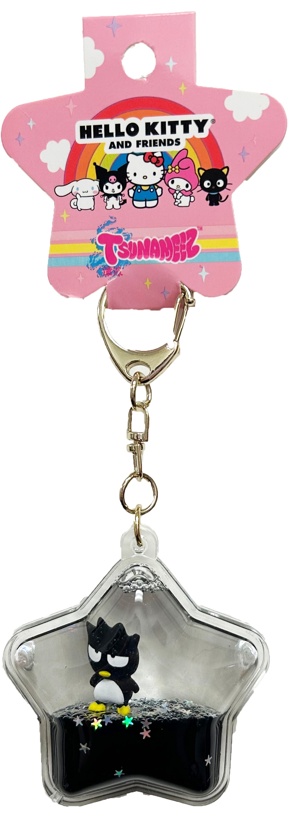 Hello Kitty Tsunameez Acrylic Keychain Figure Charm – Badtz Maru