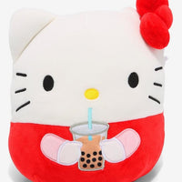 8” Squishmallows Sanrio Hello Kitty with Boba