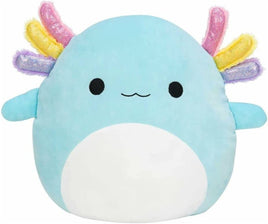 Squishmallows 8” Axolotl Collection – Irina the Blue  Axolotl with Shinny Rainbow Ears