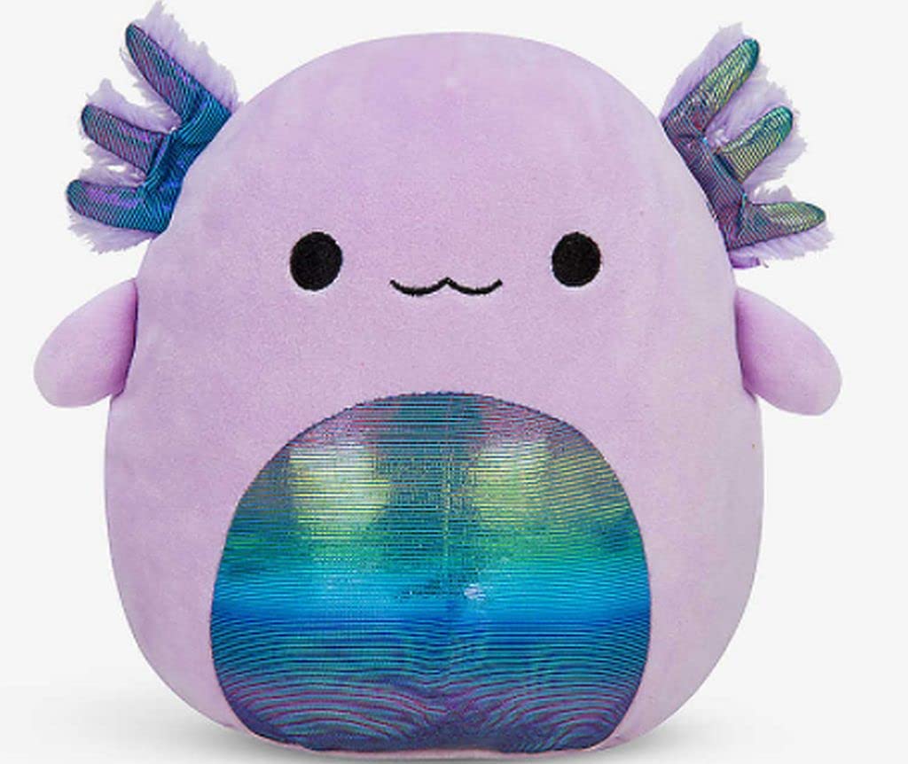 Squishmallows 8” Axolotl Collection – Monica the Pastel Purple Axolotl with Shinny Tummy and Ears