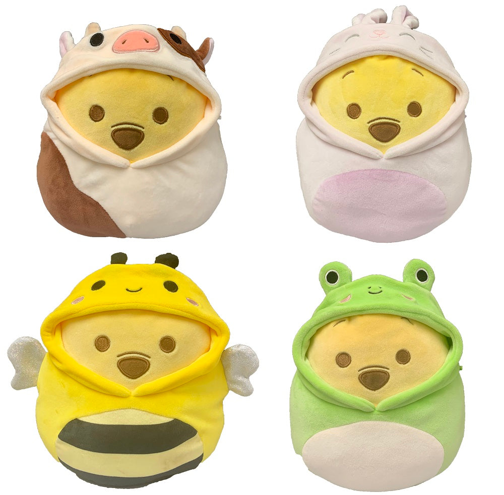 8” Disney Squishmallows “Peeking Pooh” In Costumes Set of All 4