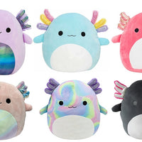 Squishmallows 8” Axolotl Collection -  Set of All 6 Characters Included.