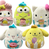 8" Squishmallows Hello Kitty & Friends Food Truck Collection - set of ALL 5 characters