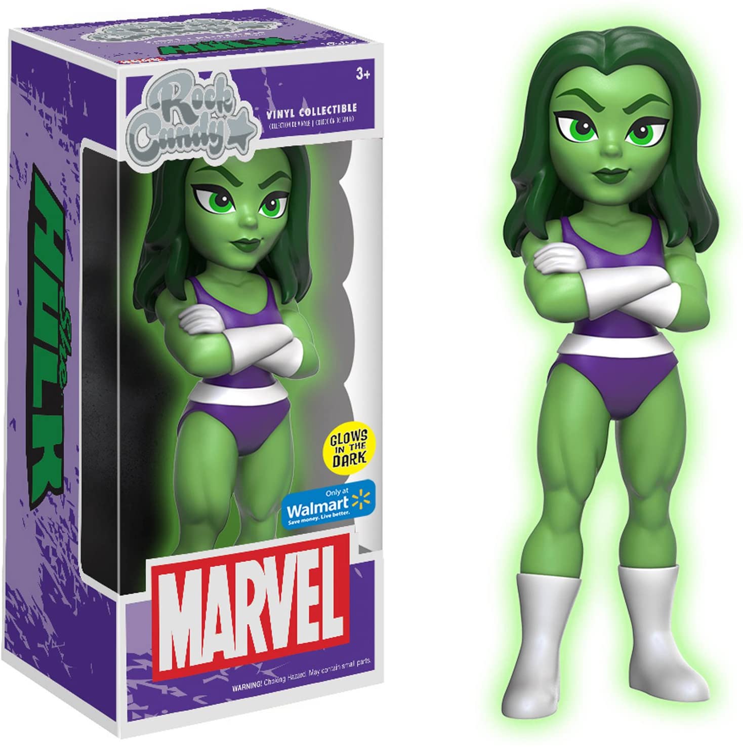 Funko Rock Candy Marvel She Hulk Glow in the Dark Walmart Exclusive TOY DROPS