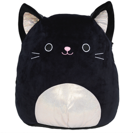 Squishmallows 8" Halloween Collection - Autumn the Black Cat with Sparkle Ears and Chest